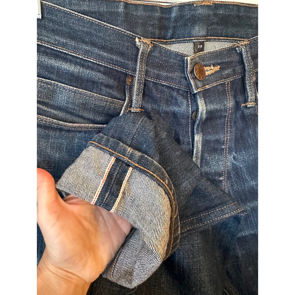 Freenote Cloth Rios Slim Straight Selvedge Denim Jeans Indigo Made in USA 30